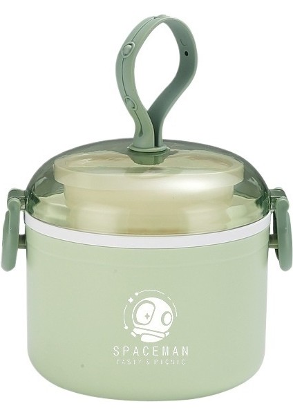 Yuvarlak 304 Paslanmaz Çelik Öğle Yemeği Kutusu (Yurt Dışından)