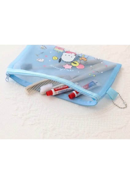 Sanrio Hello Kitty Kuromi Cinnamoroll My Melody Melody Kawaii Kore Japon Kırtasiye Kalem Kutusu Makyaj Çantası Okul Çanta Büyük Kalemlik Ölçü: 22X17 cm fiyatları