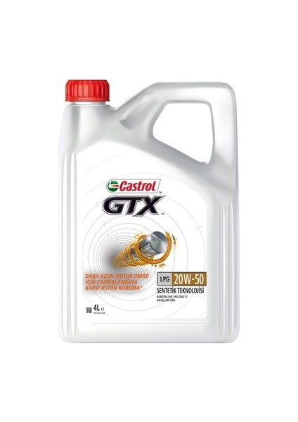 Gtx 20W-50 Lpg Motor Yağı 4 Litre (Üretim YILI:2024)