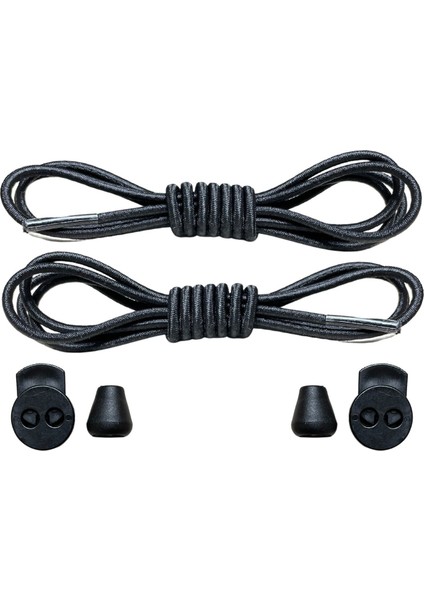Yuvarlak, Akıllı, Kilitle, Tak-Bırak, Elastik Bot, Spor Ayakkabı Bağcığı, 100 Cm, 1 Çift