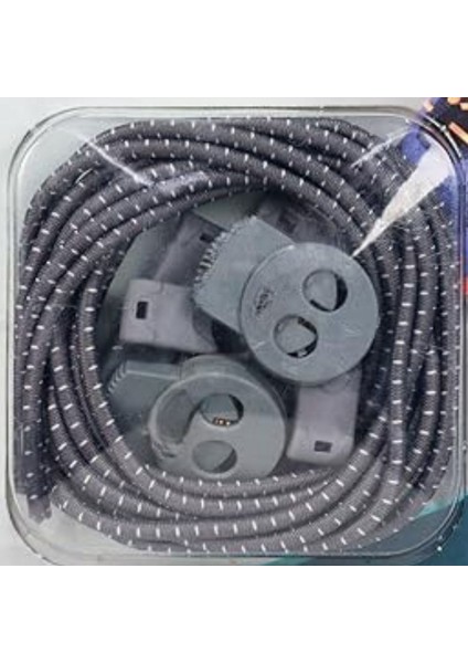 Yuvarlak, Akıllı, Kilitle, Tak-Bırak, Elastik Bot, Spor Ayakkabı Bağcığı, 100 Cm, 1 Çift