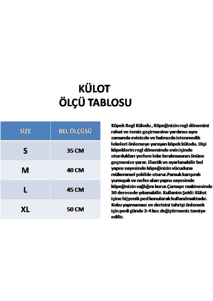 Dişi Köpek Külodu, Dişi Köpek Regl Külodu, Dişi Köpek Çiş Alıştırma Külodu, Çiş Külodu