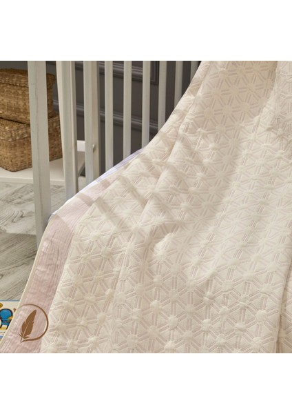- Honeycomb Bebek Battaniye %70 Bambu %30 Micro Kumaş 110CM x 150CM Pembe modelleri