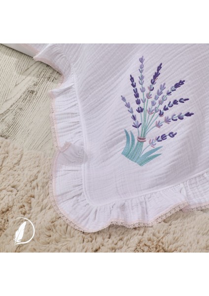 - Lavander Bebek Battaniye Nakışlı Müslin Kumaş Pamuk 85CM x 85CM modelleri