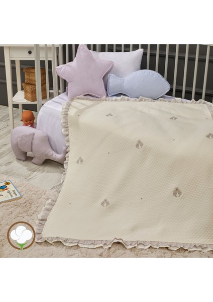 - Dream Bebek Battaniye Fırfırlı ve Nakışlı Kumaş Pamuk 90CM x 110CM fiyatları
