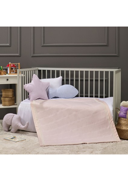 - Petite Bebek Battaniye Pamuk Kumaş 90CM x 110CM Pembe