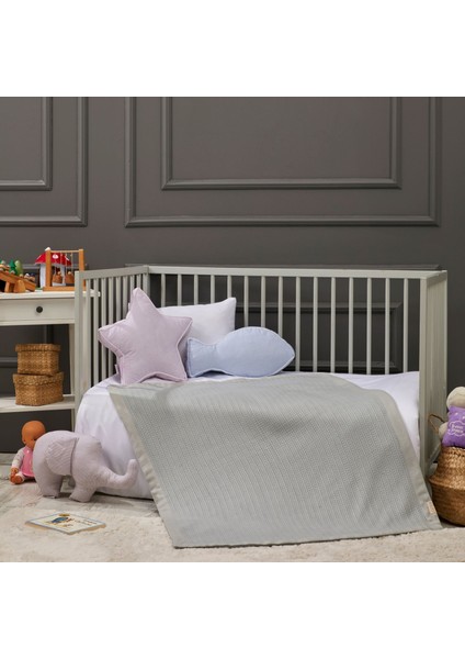 - Knitting Bebek Battaniye Pamuk Kumaş 90CM x 110CM Indigo fiyatları