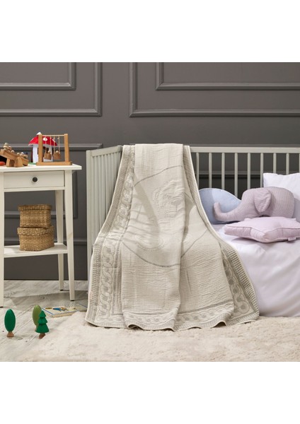 - Sweat Bear Bambu Battaniye %70 Bambu %30 Mikro Kumaş 110CM x 150CM Gri