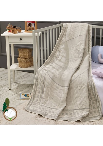 - Sweat Bear Bambu Battaniye %70 Bambu %30 Mikro Kumaş 110CM x 150CM Gri