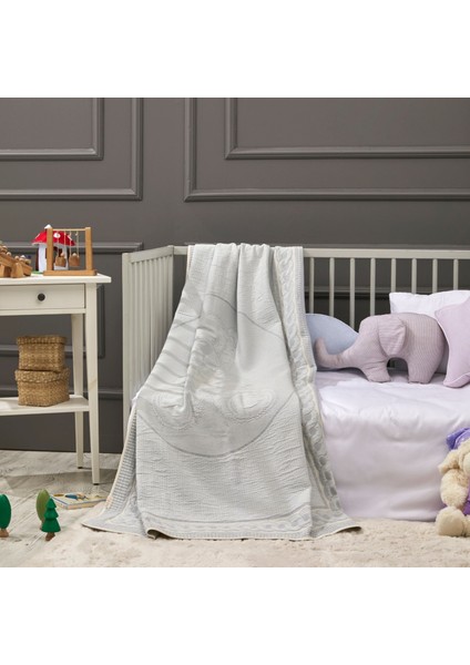 - Sweat Bear Bambu Battaniye %70 Bambu %30 Mikro Kumaş 110CM x 150CM Mavi