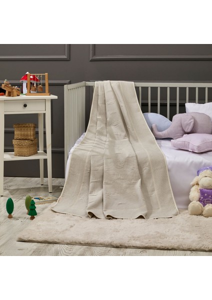 - Crown Bebek Battaniye %70 Bambu %30 Mikro Kumaş 110CM x 150CM Gri