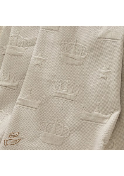 - Crown Bebek Battaniye %70 Bambu %30 Mikro Kumaş 110CM x 150CM Gri