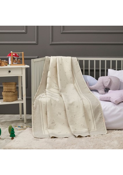 - Petal Bebek Battaniye %70 Bambu %30 Micro Kumaş 110CM x 150CM Gri