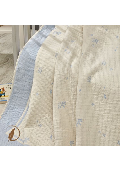 - Petal Bebek Battaniye %70 Bambu %30 Micro Kumaş 110CM x 150CM Mavi modelleri
