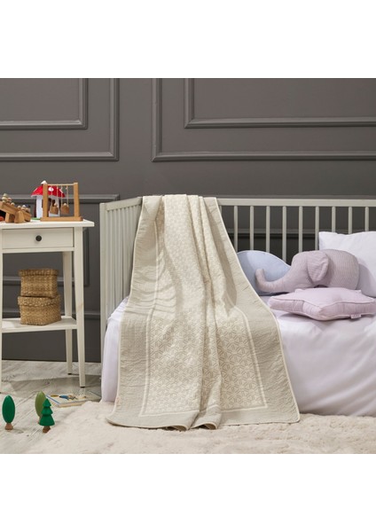 - Honeycomb Bebek Battaniye %70 Bambu %30 Micro Kumaş 110CM x 150CM Gri