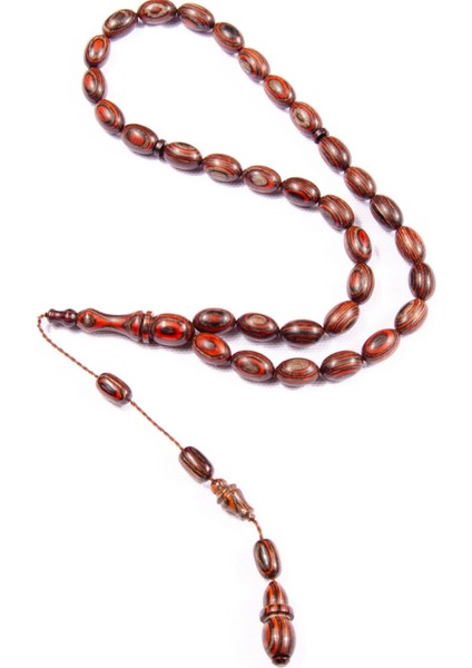 Beyzi Kesim 11X7 mm Kafur Ağacı Sistem Püsküllü Tesbih