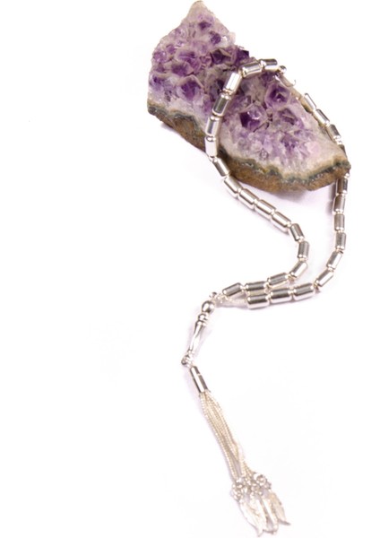 925 Ayar Kapsül Kesim 9x6 mm Gümüş Tesbih fiyatları