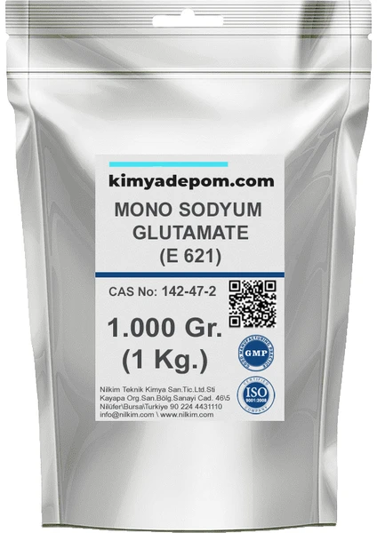 Kimya Depom Monosodyum Glutamat Msg (E621) Çin Tuzu 1 kg