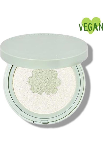 Vegan Eco Earth Cica İçeren Ton Eşitleyici Yüksek Koruma Faktörlü Sun Cushion SPF50+ PA++++