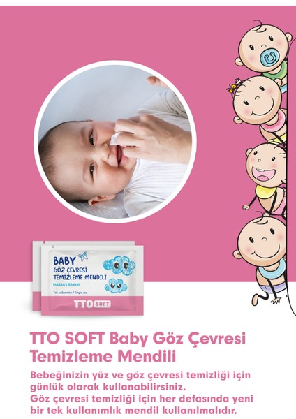 Soft Baby Göz Çevresi Temizleme Mendili