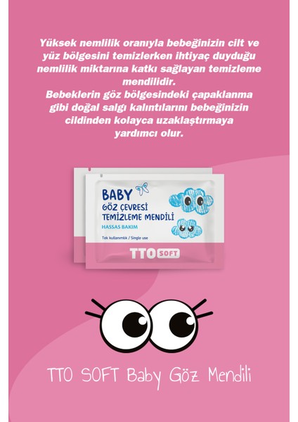 Soft Baby Göz Çevresi Temizleme Mendili