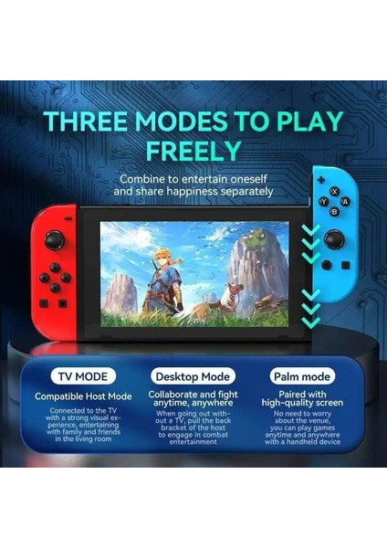 Nintendo Switch OLED Yüksek Kapasite Titreşimli Rgb Işıklı Oyun Kolu