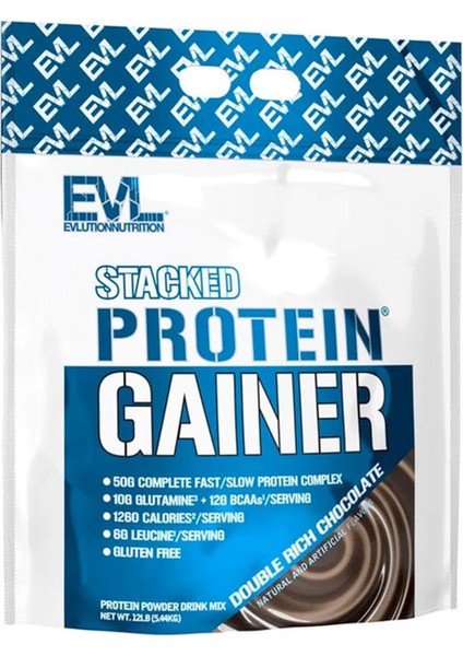 Evl Evlution Stacked Protein Mass Gainer 5.44KG - 40 Servis