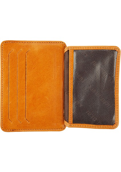 Deri Kartlık Crazy Hardal K572-05