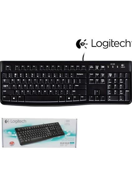 Logıtech K120 Kablolu Standart Q Klavye