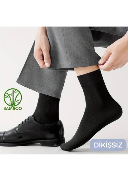 Kutulu (6 Çift) Kaliteli Bambu Uzun Soket Yazlık Dikişsiz Hassas Dokuma Parfümlü Çorap