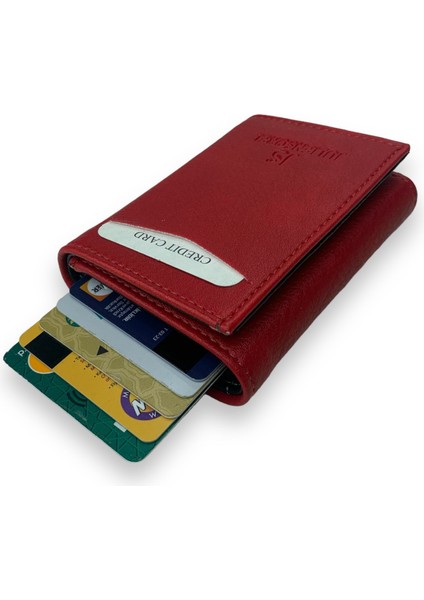 Otomatik Mekanizmalı Kartlık Rfid Korumalı Para & Kartlık Unisex Cüzdan Çıtçıtlı modelleri
