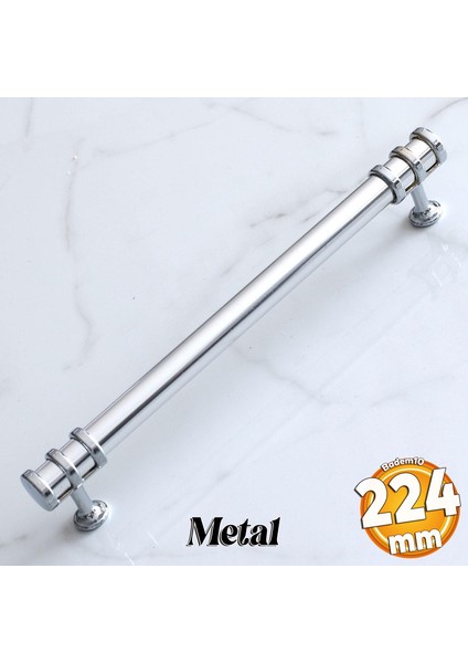 Yüzük Kulp 224 mm Krom Metal Mobilya Mutfak Çekmece Dolap Kapak Kulpları Dolabı Kulbu Kulpu 22.4 cm