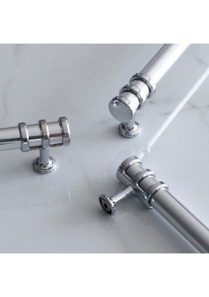 Yüzük Kulp 224 mm Krom Metal Mobilya Mutfak Çekmece Dolap Kapak Kulpları Dolabı Kulbu Kulpu 22.4 cm