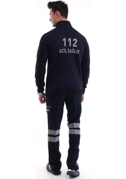 112 Sweatshirt Kışlık Unisex Balıkçı Yaka - Lacivert fırsatları