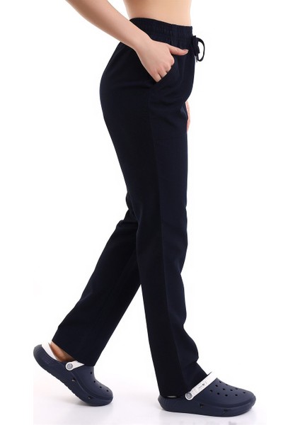 Alpaka Unisex Pantolon Bel Lastikli - Lacivert fırsatları