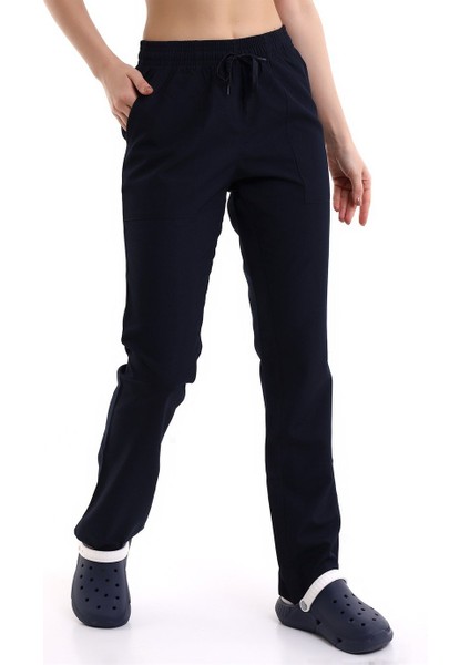 Alpaka Unisex Pantolon Bel Lastikli - Lacivert indirimleri