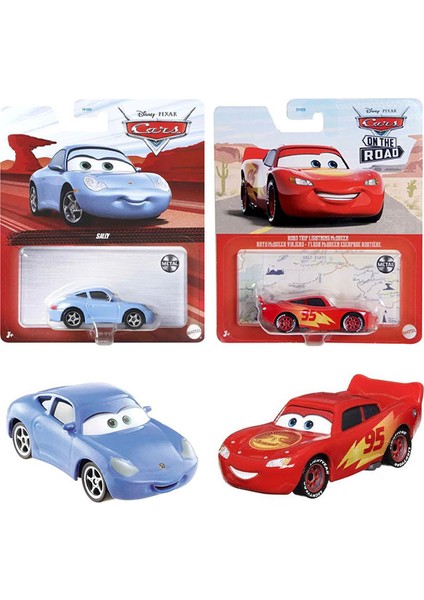 Disney Pixar Cars 2 Araç Set - Road Trip Lightning Mcqueen & Sally (1/55)