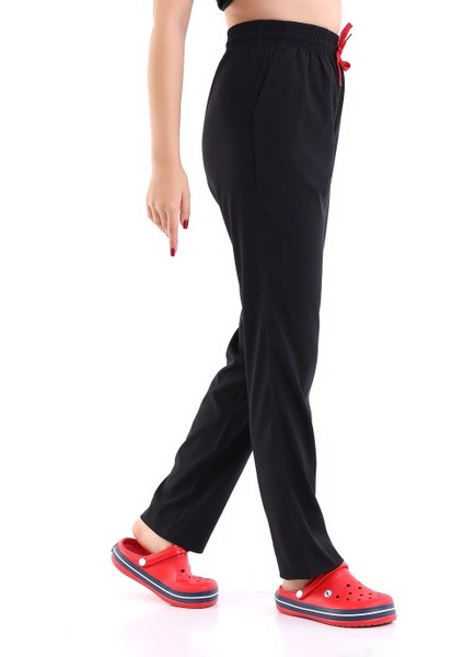 Soft Likralı Pantolon - 6403 Siyah Soft