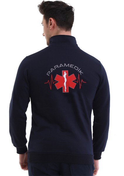 Paramedik Sweatshirt Kışlık Unisex Balıkçı Yaka - Lacivert modelleri
