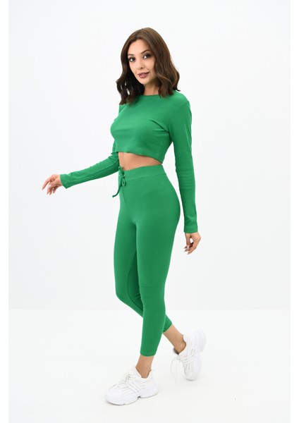 Kadın Kaşkorse Crop Tayt Takım 3727-23 fiyatları