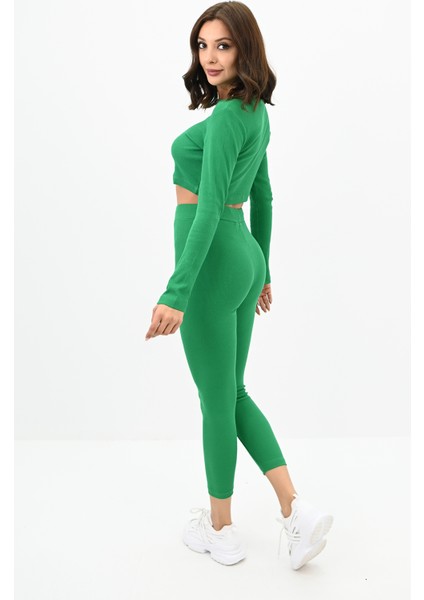 Kadın Kaşkorse Crop Tayt Takım 3727-23 fırsatları