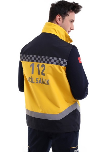 Bilenn Tekstil 112 Unisex Yazlık Yelek - Sarı