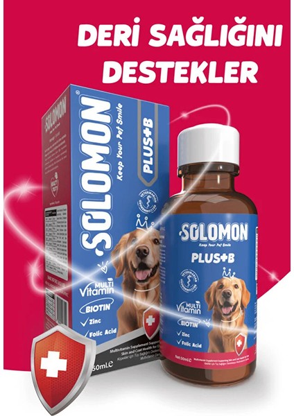 Plus B Dog 50 ml Köpekler Için Tüy Dökülmesini Engelleyici Biotin Damla