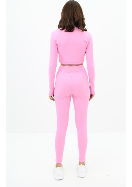 Kadın Kaşkorse Crop Tayt Takım 3727-23 modelleri