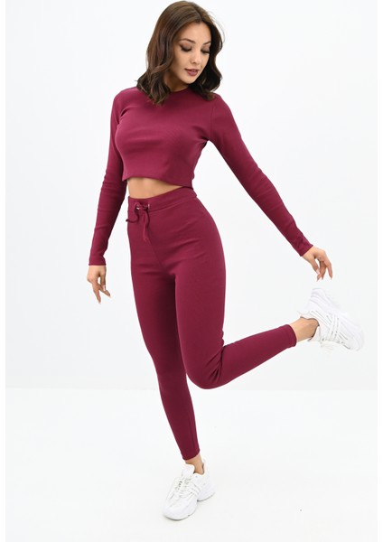 Kadın Kaşkorse Crop Tayt Takım 3727-23 fiyatları