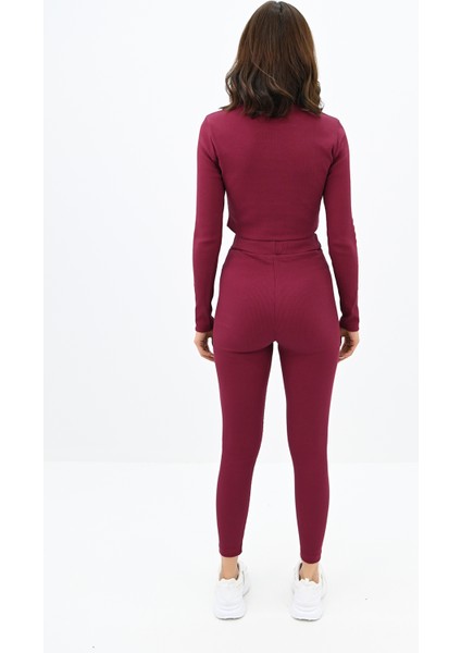 Kadın Kaşkorse Crop Tayt Takım 3727-23 modelleri