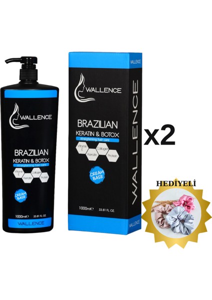 Düzleştirici Ve Hacim Veren 6 Ay Kalıcı Brazılıan Keratin & Botox 1000 Ml