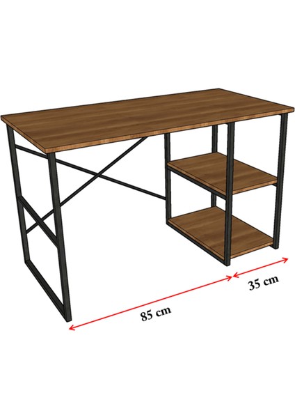 Asra Trend Raflı Metal Çalışma Masası
