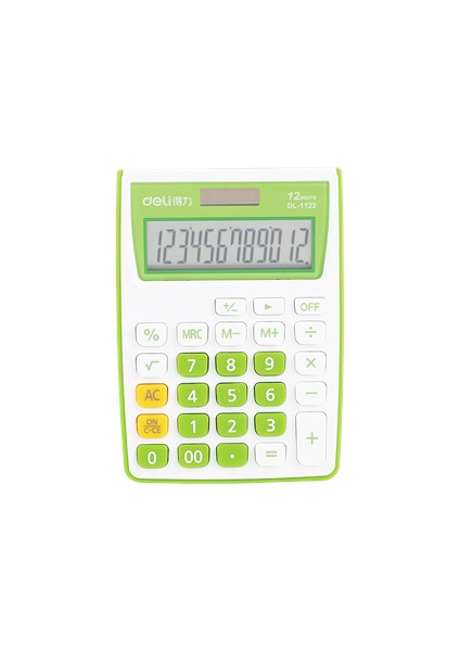 1122 Hesap Makinesi 12 Haneli Yeşil