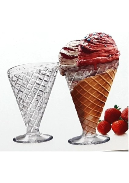 4 Adet Cornetto Dondurma Kasesi Külah Şeklinde Dondurma Kasesi 210 ml